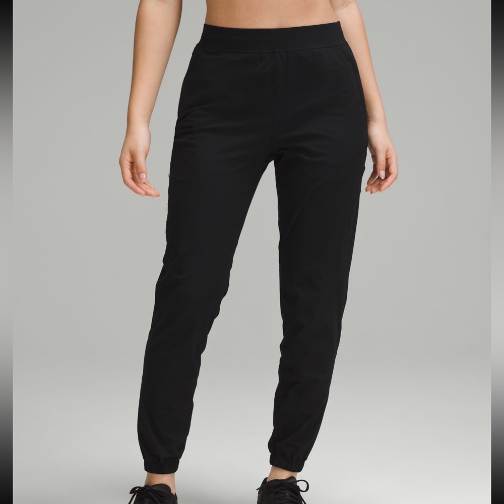 Lululemon Adapted State High-Rise Jogger full length in the color black